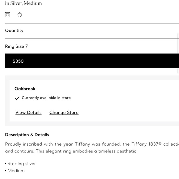 Tiffany & Co. 1837 Band Ring - Picture 5 of 11